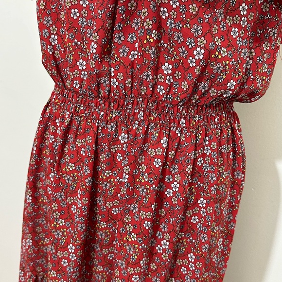 NWOT MAX STUDIO || Floral Flutter-Sleeve Maxi Dress Sz Xl - Picture 8 of 14